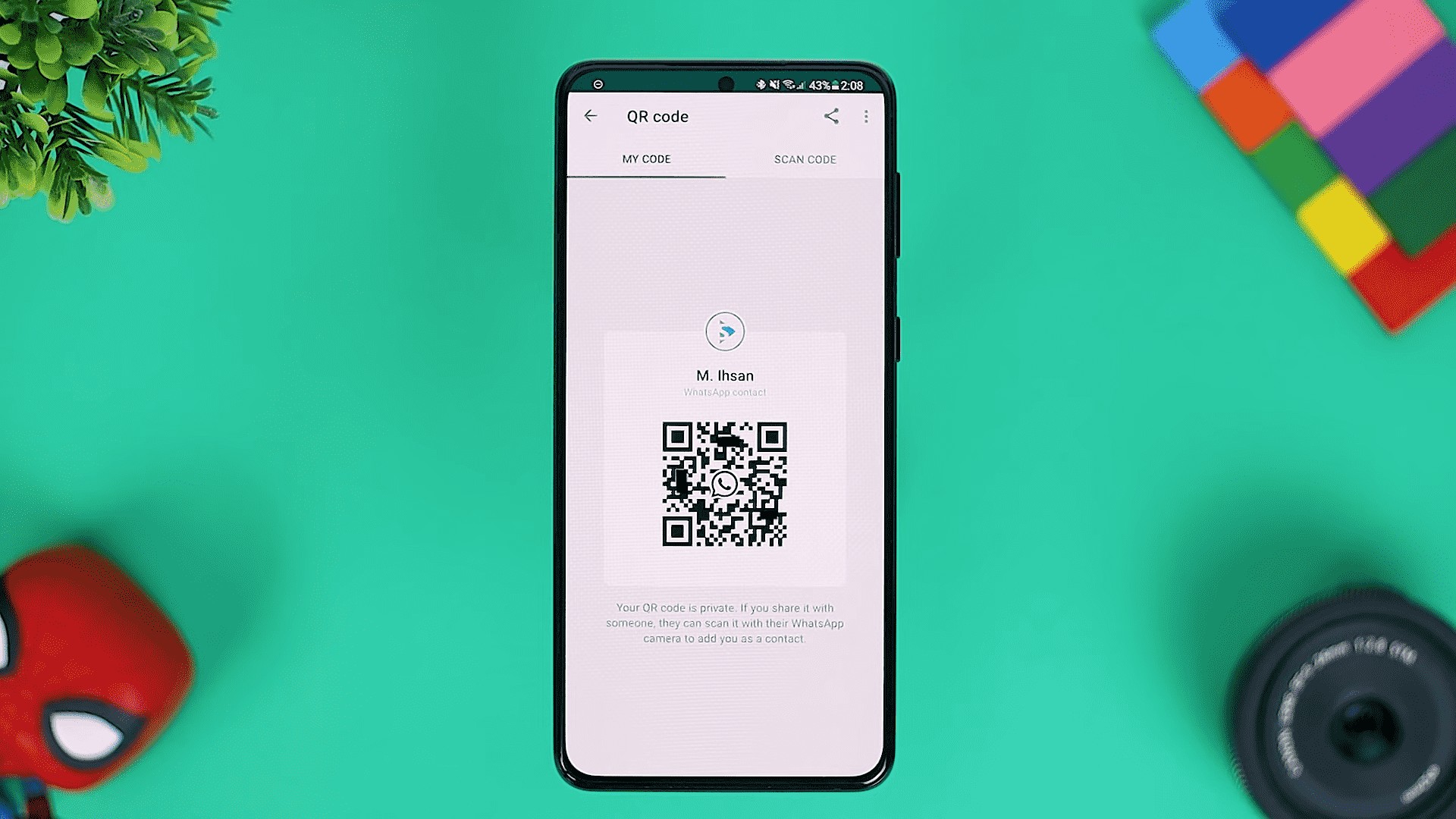 Add New Contact with QR Code